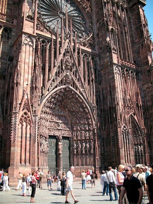 Catedral de Estrasburgo. Portada. Fotografía de Tomás Alvarez/Guiarte.com