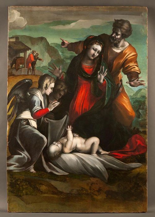 Nacimiento de Jesús, de Alonso Berruguete. Museo Nacional de Escultura