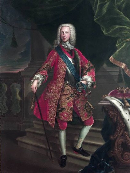 Carlos de Borbón, Infante de España, Duque de Parma, Piacenza, Gran Príncipe de Toscana. Molinaretto. 1732.