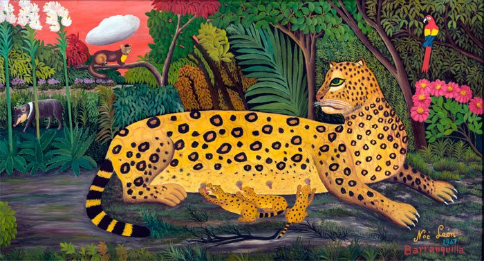 La tigresa. Noé León. Colección de Arte del Banco de la República