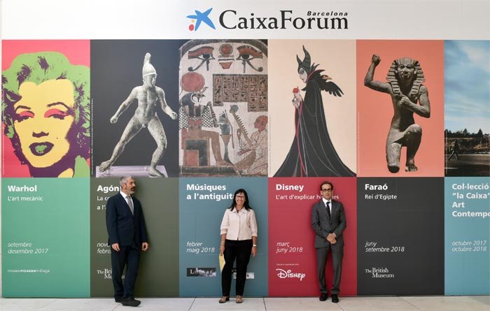 Presentación de la próxima temporada de CaixaForum Barcelona, donde las grandes culturas del pasado son las protagonistas, junto con el arte y la animación actual