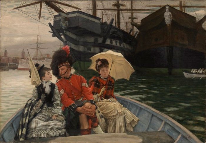 James Tissot Portsmouth Dockyard c.1877 Tate Bequeathed by Sir Hugh Walpole 1941