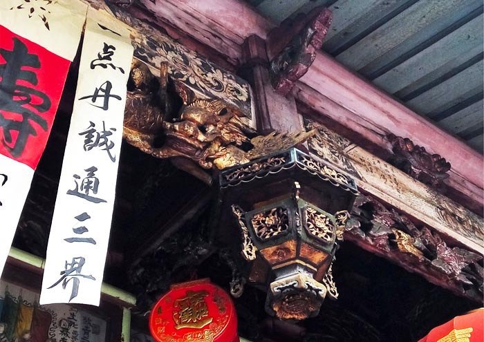Adornos de madera en Templo taoísta zhongde. © Cultural Heritage Conservation Center of THAD.  Jia Yue