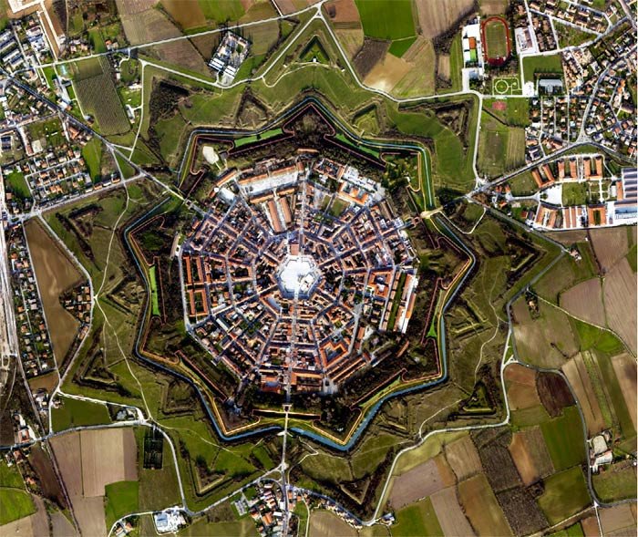 La ciudadela estrellada de Palmanova, en la lista de la UNESCO © Municipalidad de Palmanova/UNESCO