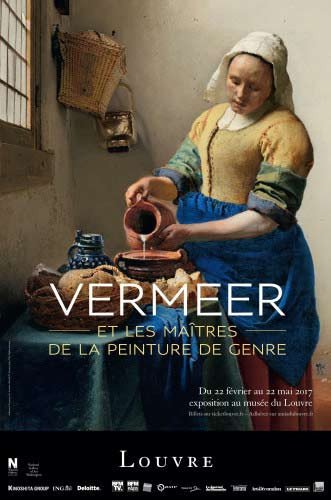 Vermeer y los maestros de la pintura de género, fue un éxito durante 2017 en el Louvre.