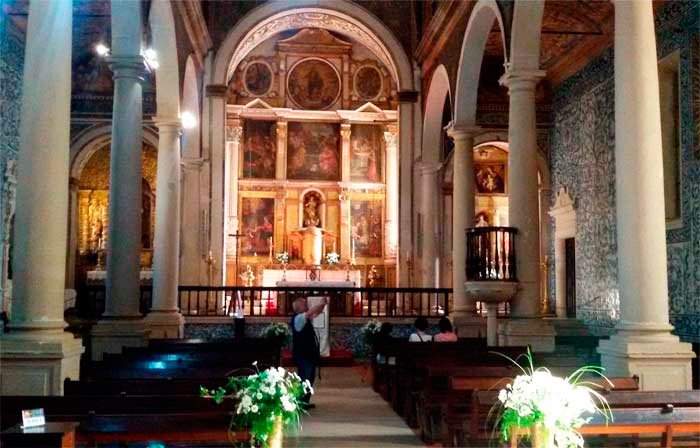 Óbidos. Interior de la iglesia de Santa María. Imagen de Guiarte.com