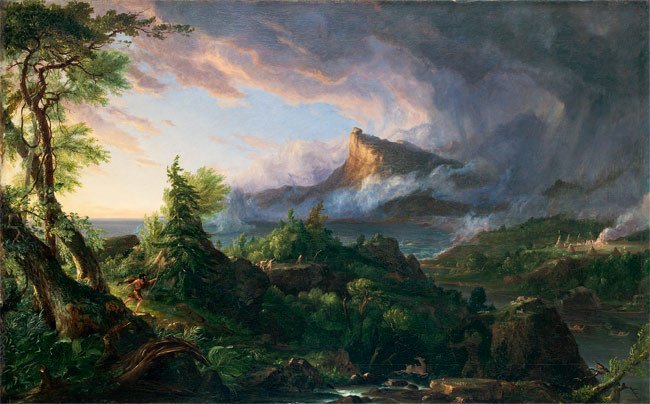 Thomas Cole. The Course of Empire: The Savage State, 1834. Cortesía, the New-York Historical Society © Collection of The New-York Historical Society, New York / Digital image by Oppenheimer Editions