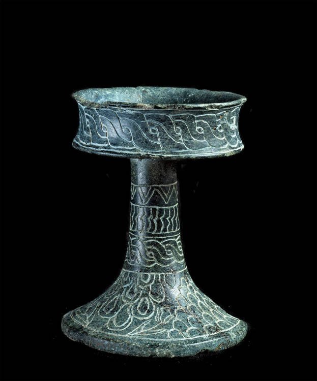 Copa. Gonur Depe. Tumba 1850. Esteatita. Museo Estatal de Turkmenistán, Ashgabat © Herlinde Koelbl