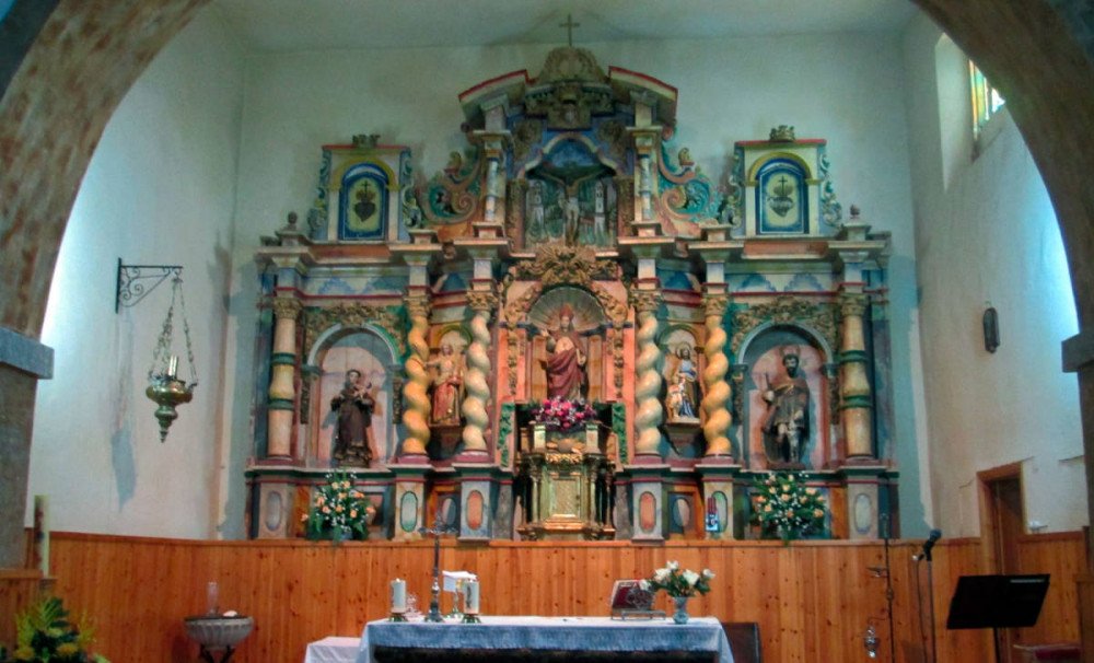 Cogorderos conserva el retablo barroco de la antigua iglesia de Oliegos. Imagen de Guiarte.com