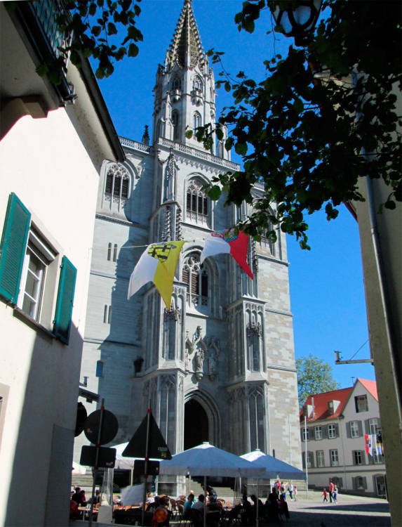 Catedral de la ciudad alemana de Constanza, punto clave del Camino Suavo, que conducía a Compostela a través de Suiza. Imagen de Guiarte.com