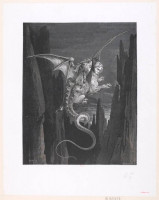 Gustave Doré, placa de texto i...
