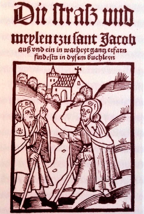 Ilustración de una de las ediciones del siglo XVI de la Guía de Hermann Künig. Guiarte.com 