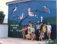 Mural pintado en Villamejil po...