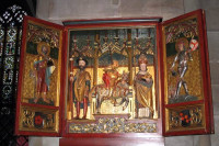 Altar portátil, en la catedral...