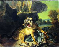 Un lobo atrapado en una trampa...