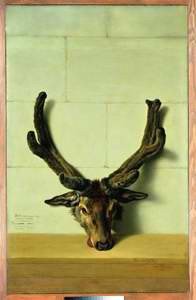 Oudry pintó también los trofeos de caza de los reyes, como este ciervo.