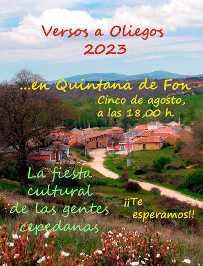 Imagen de Versos a Oliegos, el 5 de agosto, en Quintana de Fon