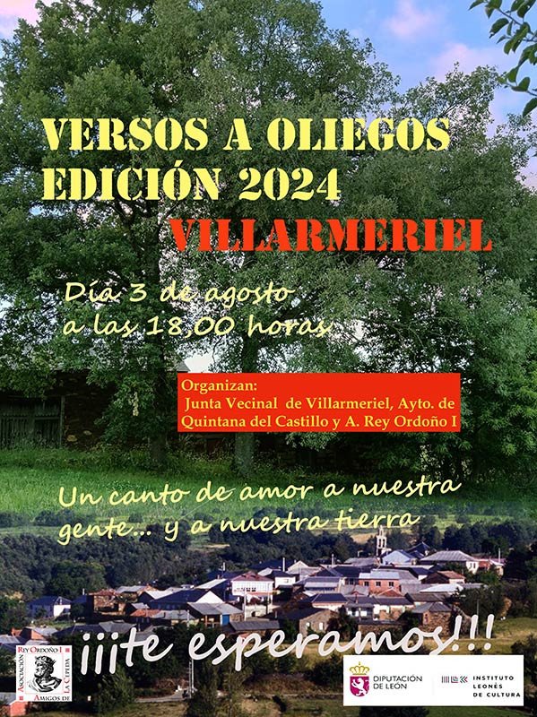 Versos a Oliegos 2024. Cita en Villarmeriel