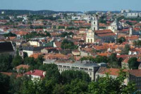 Vista de Vilnius (Lituania). L...