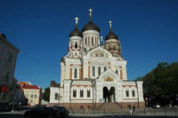 Iglesia ortodoxa en Tallin. La...