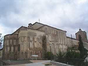 Las arcadas de románico mudéjar de Santa María del Castillo. guiarte.com