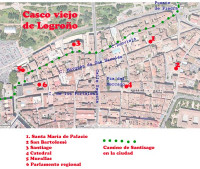 Mapa del Casco Viejo de Logroñ...