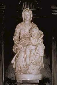 Virgen con el niño, de Miguel Angel. Imagen de Toerisme Brugge