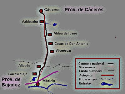 Imagen de De Mérida a Cáceres