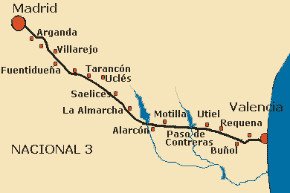 Itinerario de la Nacional 340