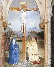 Pinturas murales góticas, en el templo catedralicio. Foto guiarte