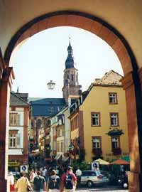 Animación en el casco antiguo de Heidelberg. Foto guiarte. Copyright