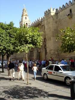Los turistas se arremolinan en el casco histórico de Córdoba. guiarte.com