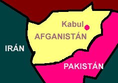 Mapa de Afganistán. guiarte.com