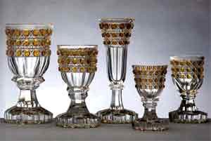Colección de copas, de la exposición Mesas Reales. Fundación la Caixa. Copyright