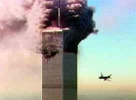 La televisión pudo dar en directo el impacto del segundo avión sobre una de las Torres Gemelas.