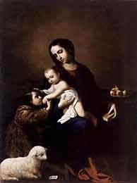 El Museo de Bellas Artes de Bilbao tiene, entre su excelente colección, esta Virgen con el niño, de Zurbarán