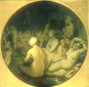 El Baño Turco, Ingres, 1865. Museo del Louvre. Una obra que influyó en Picasso.