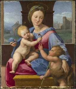 Raphael (1483-1520)-The Garvagh Madonna, about 1509-10.© The National Gallery, London