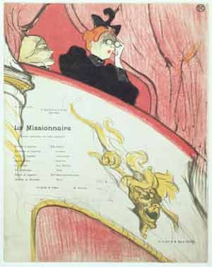 Henri de Toulouse-Lautrec (1864-1901). El palco con el mascarón dorado, 1894. Litografía sobre papel. Van Gogh Museum, Ámsterdam. Exposición LArt Nouveau. Fundación la Caixa
