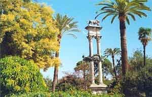 En Fitur se muestran las bellezas de países y ciudades. Jardin en Sevilla. Foto guiarte Copyright