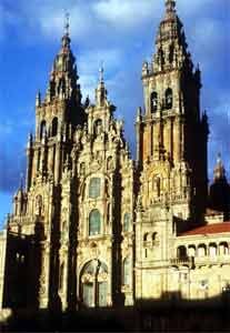 Fachada de la catedral compostelana, meta final de la peregrinación. Imagen de guiarte.com. Copyright