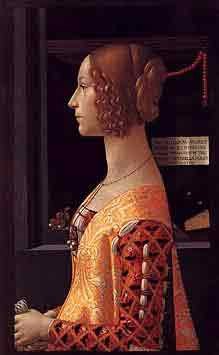 Domenico Ghirlandaio. Retrato de Giovanna Tornabouni