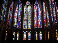 La catedral de León, con su co...