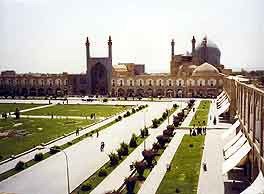 Plaza del Imam, con la mezquita al fondo. Foto Alí Reza Karbasi-guiarte.Copyright