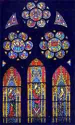 Las vidrieras fueron donadas por los gremios medievales. Copyright foto guiarte