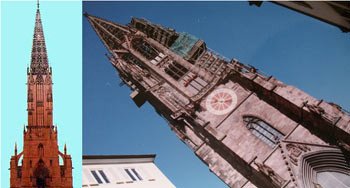 La torre de la catedral de Friburgo, Alemania, es un prodigio del gótico.