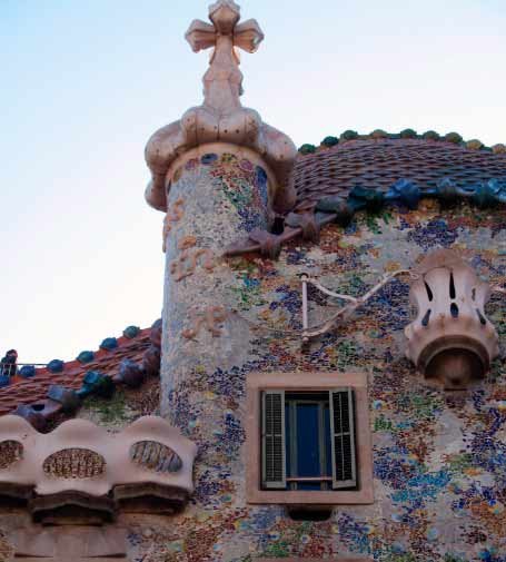 Detalle de la Casa Batlló, de Gaudí. Guiarte.com