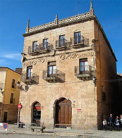 Casa del Primer Marques de Cerralbo, en la Plaza Mayor de Ciudad Rodrigo. Imagen de guiarte.com