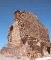 Los restos del castillo de Ret...