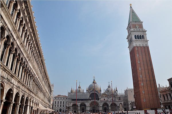 San Marcos, Venecia; en medio de un conjunto monumental espectacular. Imagen de Beatriz Alvarez. guiarte.com
